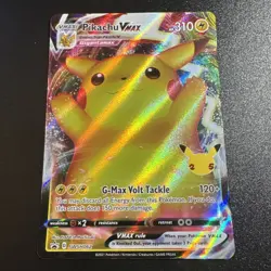 Pokemon Pikachu VMAX SWSH062 25th Anniversary Celebrations Promo Card NM Holo - Image 1