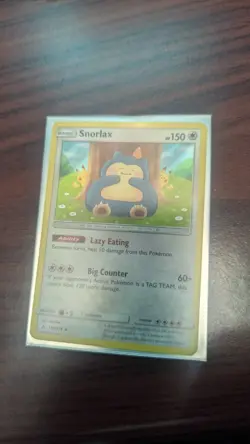 Pokemon TCG Snorlax Unbroken Bonds Holo Card 158/214 Near Mint Condition - Image 1