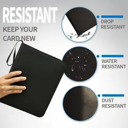 Card Binder for Toploaders,Portable 4 Pockets Trading Card Holder Ablums for ... - Image 5