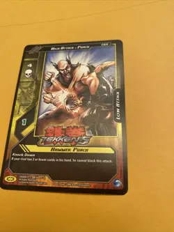 Epic Battles Tekken5 Trading card Hammer Punch High Attack punch c65 - Image 1