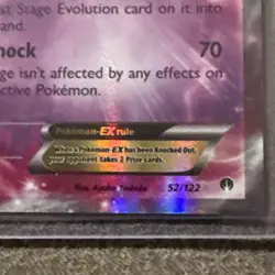 Espeon EX 52/122 Holo Ultra Rare - XY Breakpoint Pokemon Card - NM - Image 2