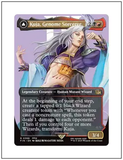 1x Kuja, Genome Sorcerer, Borderless Art, Final Fantasy, Magic MTG NM - Image 1