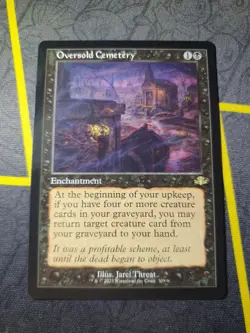 Oversold Cemetery - 309 - Rare Retro Border - Dominaria Remastered - MTG - Image 1