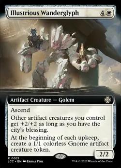 MTG Illustrious Wanderglyph - Extended Art, NM-Mint, English Commander: The Lost - Image 1