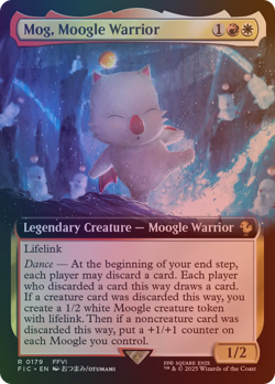 Mog, Moogle Warrior - FIC #179 | FOIL | NM | MTG | EXTENDED ART - Image 1