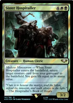 Sister Hospitaller (Surge Foil) Universes Beyond: Warhammer 40,000 141 - Image 1