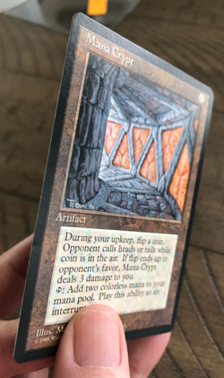 Magic The Gathering Mana Crypt Promo 1995 NM MTG - Image 4