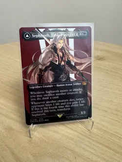 Sephiroth Fabled Soldier Borderless Foil ✅ Final Fantasy MTG 🎴Mythic 0382 🔶 - Image 2