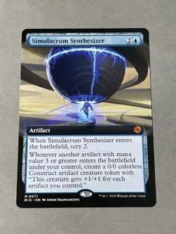 Simulacrum Synthesizer (Extended Art) - Outlaws of Thunder Junction MTG NM - Image 1