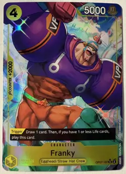 Franky OP07-107 Alt Art R Card Game 500 Years in the Future One Piece - Image 1