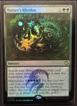 MTG Tarkir Dragonstorm Nature's Rhythm Pre-Release Foil (Rare) - Image 1