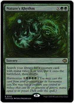MTG Tarkir Dragonstorm Nature's Rhythm Pre-Release Foil (Rare) - Image 2