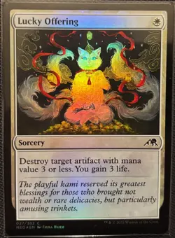 MTG Kamigawa: Neon Dynasty Lucky Offering Foil (Common) - Image 1