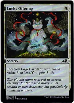MTG Kamigawa: Neon Dynasty Lucky Offering Foil (Common) - Image 2