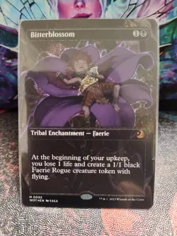 Bitterblossom (Anime Borderless) (Confetti Foil) Wilds of Eldraine MTG - Image 1