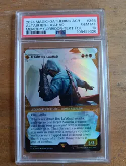 2024 MTG Altair Ibn-La'Ahad #268 Showcase Textured Foil PSA 10 Assassin's Creed - Image 1