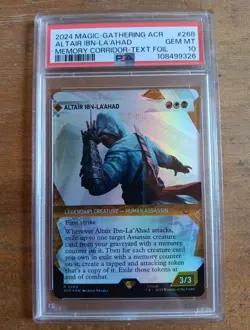 2024 MTG Altair Ibn-La'Ahad #268 Showcase Textured Foil PSA 10 Assassin's Creed - Image 4