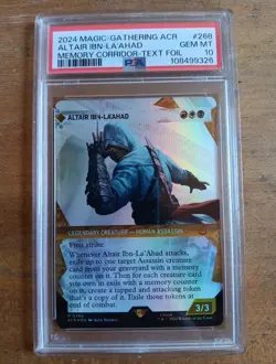 2024 MTG Altair Ibn-La'Ahad #268 Showcase Textured Foil PSA 10 Assassin's Creed - Image 5