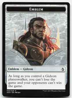 MTG Emblem - Gideon of the Trials // Zombie Double-Sided Token T Amonkhet 25 // - Image 1