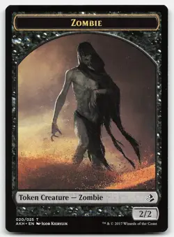 MTG Emblem - Gideon of the Trials // Zombie Double-Sided Token T Amonkhet 25 // - Image 2