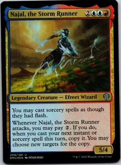 Magic the Gathering Najal, the Storm Runner Dominaria United Foil MTG - Image 1