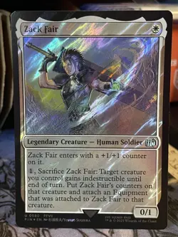 Zack Fair SURGE FOIL Final Fantasy NM MTG Magic Card - Image 1