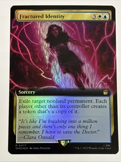 MTG Doctor Who Fractured Identity Extended Art Foil 0477 NM Rare - Image 1
