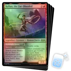 FOIL KELLAN, THE FAE-BLOODED X4 Wilds Of Eldraine WOE Magic MTG MINT CARD - Image 1