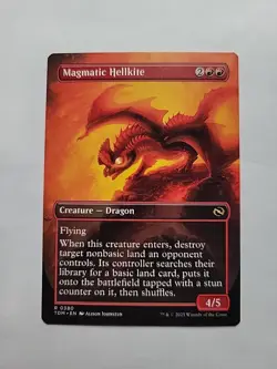 MTG - Magmatic Hellkite (Borderless) TDM-Regular Rare #0380 - Image 3