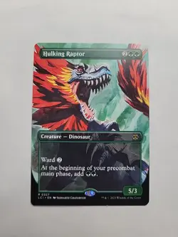 MTG - Hulking Raptor (Borderless) LCI Regular Rare #0327 - Image 1