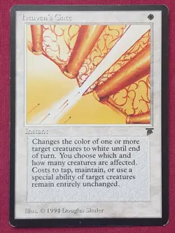 Magic The Gathering LEGENDS HEAVEN'S GATE white card MTG - Image 1