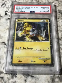 2010 Pokemon HG & SS Raikou Holo Promo #HGSS19 PSA 8 Freshly Graded - Image 4