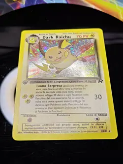 Pokemon Dark Raichu 1st Edition 83/82 Team Rocket Holo LP Secret Rare 🌀 SWIRL - Image 2