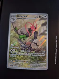 Pokemon TCG - Unfezant - 150/086 (Illustration Rare) - SV: Black Bolt - Image 1