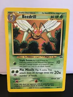 Beedrill 18/75 Rare Pokemon Neo Discovery - Image 1
