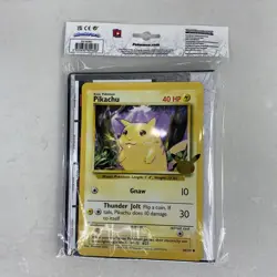 Pokemon 25th Anniversary First Partner Jumbo Binder w/ Jumbo Pikachu - SEALED 820650809606 - Image 1