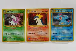 Pokemon Meganium Typhlosion Feraligatr No.154 157 160 Premium File Japanese MP - Image 1