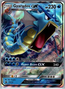 Gyarados GX SM212 - Pokemon Sun & Moon Black Star Promos - Full Art Holo (NM) - Image 1