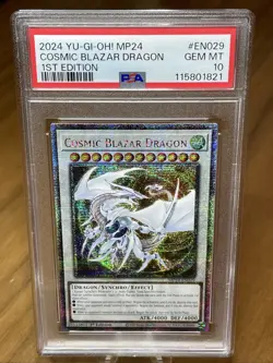 Yu-Gi-Oh - Cosmic Blazar Dragon - MP24-EN029 QCR - PSA 10 (July 25) - Image 1