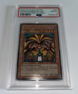 Exodia The Forbidden One DDS-003 2002 prismatic Secret Dark Duel Stories PSA 8 - Image 3