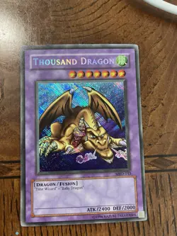 Yu-Gi-Oh! TCG Thousand Dragon MRD-143 Metal Raiders Unlimited Secret Rare MP - Image 1