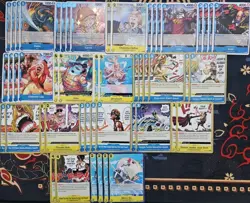 One Piece TCG - OP11 Blue/Yellow Nami Deck + 50 Extra Cards - Image 2