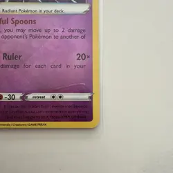 Pokemon Radiant Alakazam TCG Silver Tempest Card 059/195 Holo - Image 4