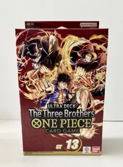 ONE PIECE CARD GAME: The Three Brothers Ultra Deck Box ST-13 Brand New/Sealed - Image 1