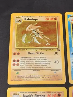 Pokemon Vintage Rare Holo Card Lot Base Set, Fossil, Jungle, Team Rocket MP/HP - Image 2