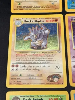 Pokemon Vintage Rare Holo Card Lot Base Set, Fossil, Jungle, Team Rocket MP/HP - Image 5