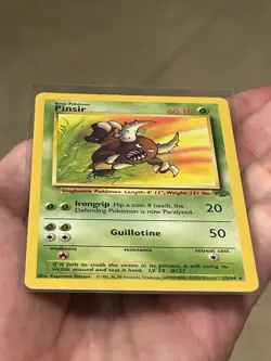 1999 Pokemon TCG Pinsir Jungle 25/64 Regular Unlimited Rare Vintage Card LP - Image 3