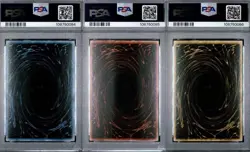 PSA 10 YU-GI-OH Egyptian God Cards Secret Rare GBI-001 GBI-002 GBI-003 set Holo - Image 2
