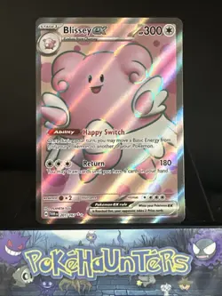 Pokemon Card Blissey ex 201/167 Twilight Masquerade Full Art Holo Rare NM - Image 1
