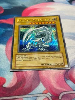 2002 Blue Eyse White Dragon Promo DDS-001 Secret Rare YuGiOh Card English Holo - Image 5